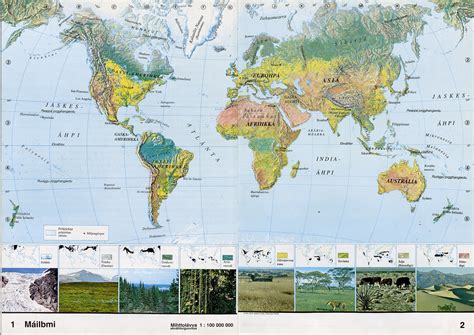 World map in Saami from the Sámi atlas, published... - Maps on the Web