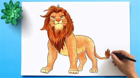 How to Draw a Lion Easy | Lion King Drawing Step by Step - YouTube