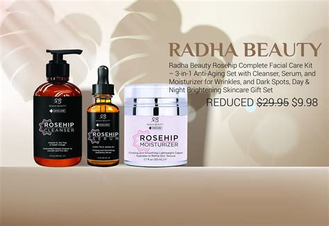 Radha Beauty Rosehip Complete Facial Care Kit | Brightening skincare ...