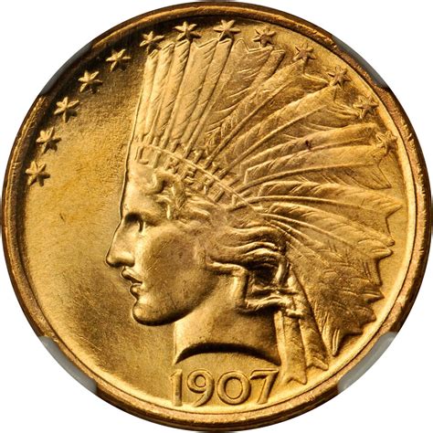 1907 No Periods Indian Head $10 Gold | Sell Your Rare Coins!