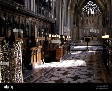 The choir stalls of Bristol Cathedral, Bristol, England Stock Photo - Alamy