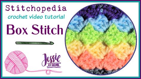 Box Stitch – written, photo, and video crochet tutorial | Jessie At Home