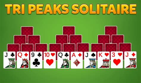 Tripeaks Solitaire rules, how to set up game Tri peaks