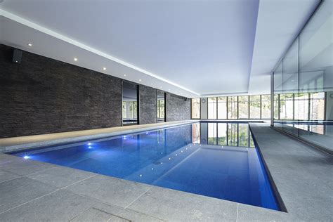 Luxury Indoor Swimming Pool with Bespoke Lighting