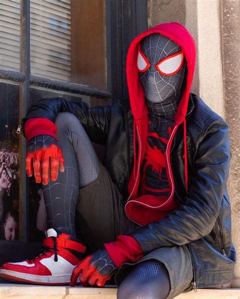 Miles Morales Costume | DIY Cosplay [Authentic Spiderverse Suit ...