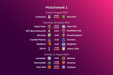 6 Photos Barclays Premier League Fixtures Table Printable And View ...