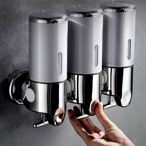 Free 2-day shipping. Buy Shampoo Dispensers Wall Mount 1/2/3 Chamber ...