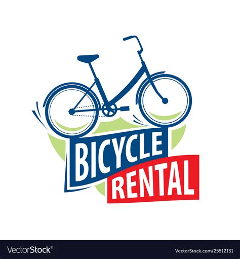 Logo for bicycle rental Royalty Free Vector Image