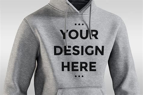 Premium PSD | Front view hoodie mockup isolated