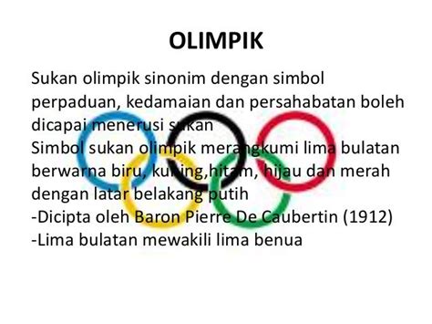 Sejarah sukan olimpik