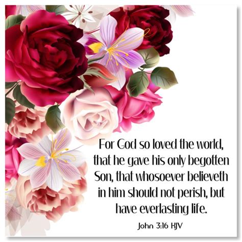 John 3:16 KJV For God so loved the world, that he gave his only ...