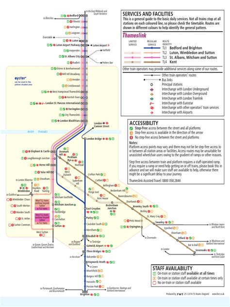 Thameslink Route Map London | Land Transport | Transportation Engineering