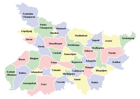 Cities Map of Bihar - Mapsof.Net