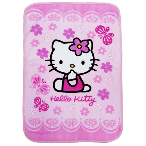 27' x 39" Pink Hello Kitty Baby Blanket Warm Newborn Outdoor Swaddle ...