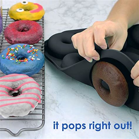 Donut Pan (LARGE) Nonstick Doughnut Pan Made Of Heavy Duty Food Grade ...