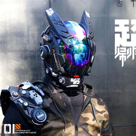 Cosplay-Kamen-Rider-Helmets-CyberPunk-Pauldron-Masks-Multicolour-Man ...