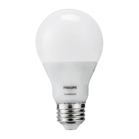 Philips 60W Equivalent Soft White SceneSwitch A19 LED Energy Star Light ...