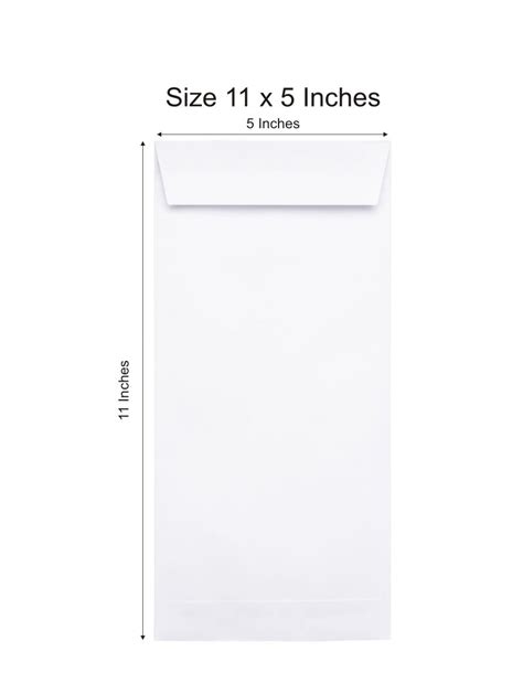 11 x 5 White Envelopes 100 Gsm. | Office Envelopes for Letter, A4 ...