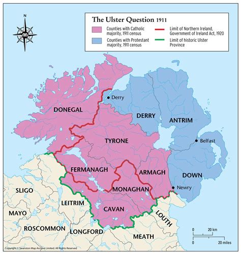 Ulster, 1911 : r/MapPorn