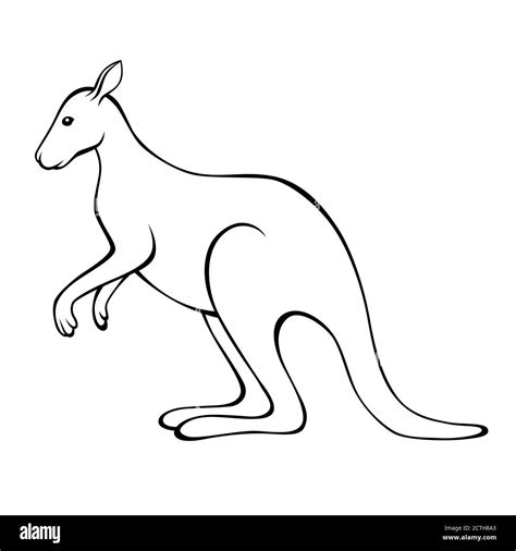 Kangaroo image Black and White Stock Photos & Images - Alamy