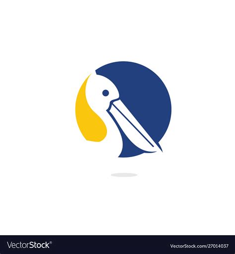 Pelican logo design Royalty Free Vector Image - VectorStock