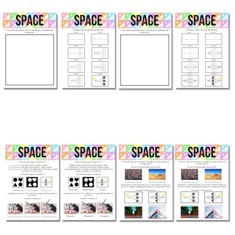 Elements of Art: Space Worksheets • Teacha!