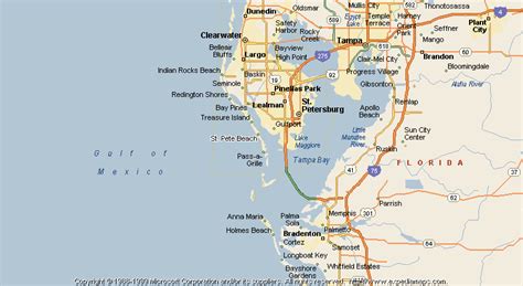 Map of St. Pete Beach