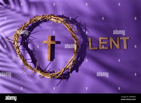 Lent season, Holy week and Good friday concept. Crown of torns and ...