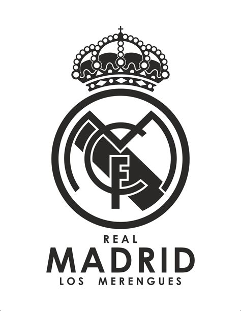 35+ Real Madrid Logo Black And White Images - Zid Move