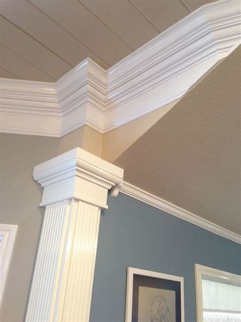 Faux column - built around a difficult corner transition from dining ...