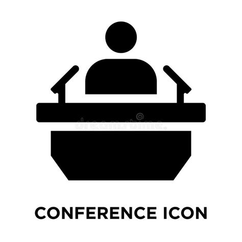 Conference Icon Vector Isolated on White Background, Logo Concept of ...