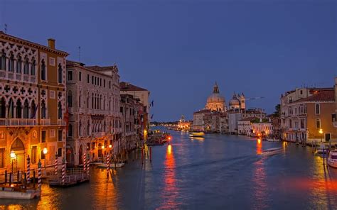 HD wallpaper: Night View Grand Canal, Venice, Italy | Wallpaper Flare