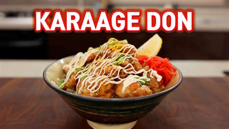 Karaage Don (Japanese Fried Chicken Rice Bowl)