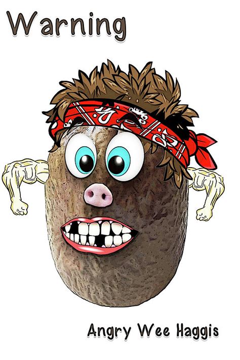 Funny haggis Digital Art by Grant Bell