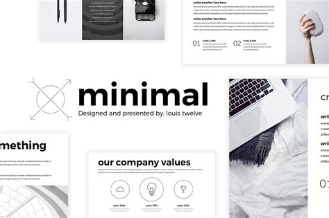 FREE Minimal PowerPoint Template :: Behance