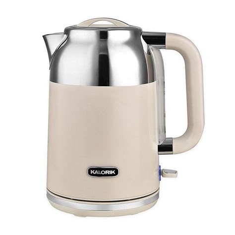 Kalorik 1.7-Liter Retro Electric Kettle in Cream | Bed Bath & Beyond ...