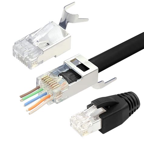 Cat6a Pass Through Rj45 Connectors