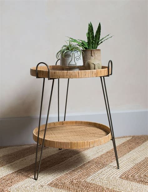 This large rattan side table is perfect for using beside your favourite ...