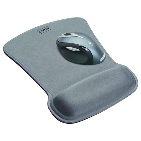 Staples Mouse Pad with Gel Wrist Rest, Silver - Walmart.com - Walmart.com