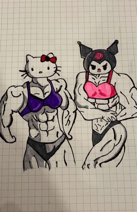 Strong and Adorable Sanrio Characters in Athletic Mode