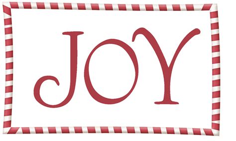 Christmas Word Joy Clipart