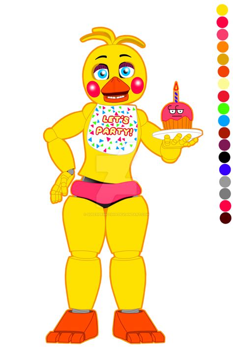 Toy Chica ( FNAF2 ) by SUPERPRIMO1999 on DeviantArt