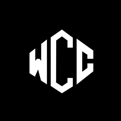 WCC letter logo design with polygon shape. WCC polygon and cube shape ...