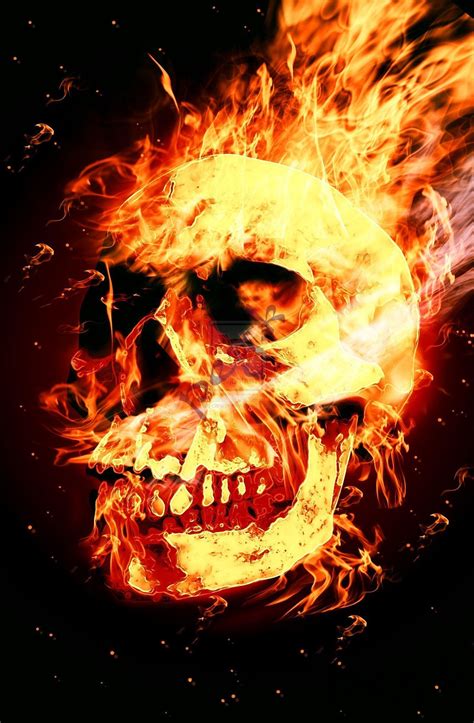 Flaming Skull Wallpapers (50+ images)