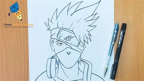 Kakashi Drawing Easy, Learn To Draw Kakashi From Naruto In 8 Easy Steps ...