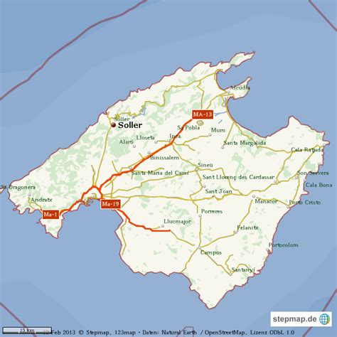 StepMap - Mallorca, Soller - Landkarte für Welt