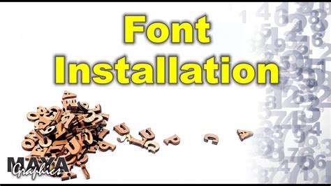 How to Install Fonts | Coreldraw tutorial - YouTube