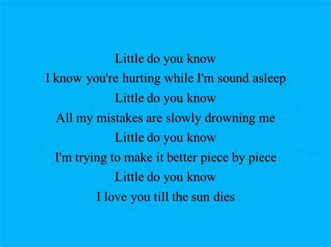 Alex and Sierra Little Do You Know Lyrics YouTube | SONG LYRICS PRANK ...