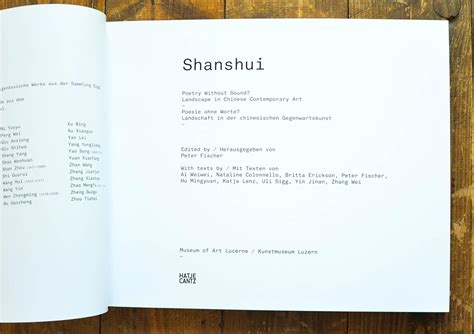 Shanshui. Poetry Without Sound? Landscape in Chinese Contemporary Art ...