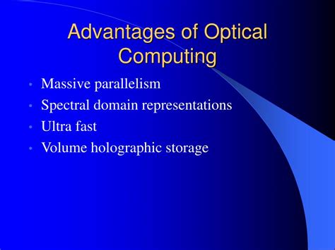 PPT - Optical Computing PowerPoint Presentation, free download - ID:627123